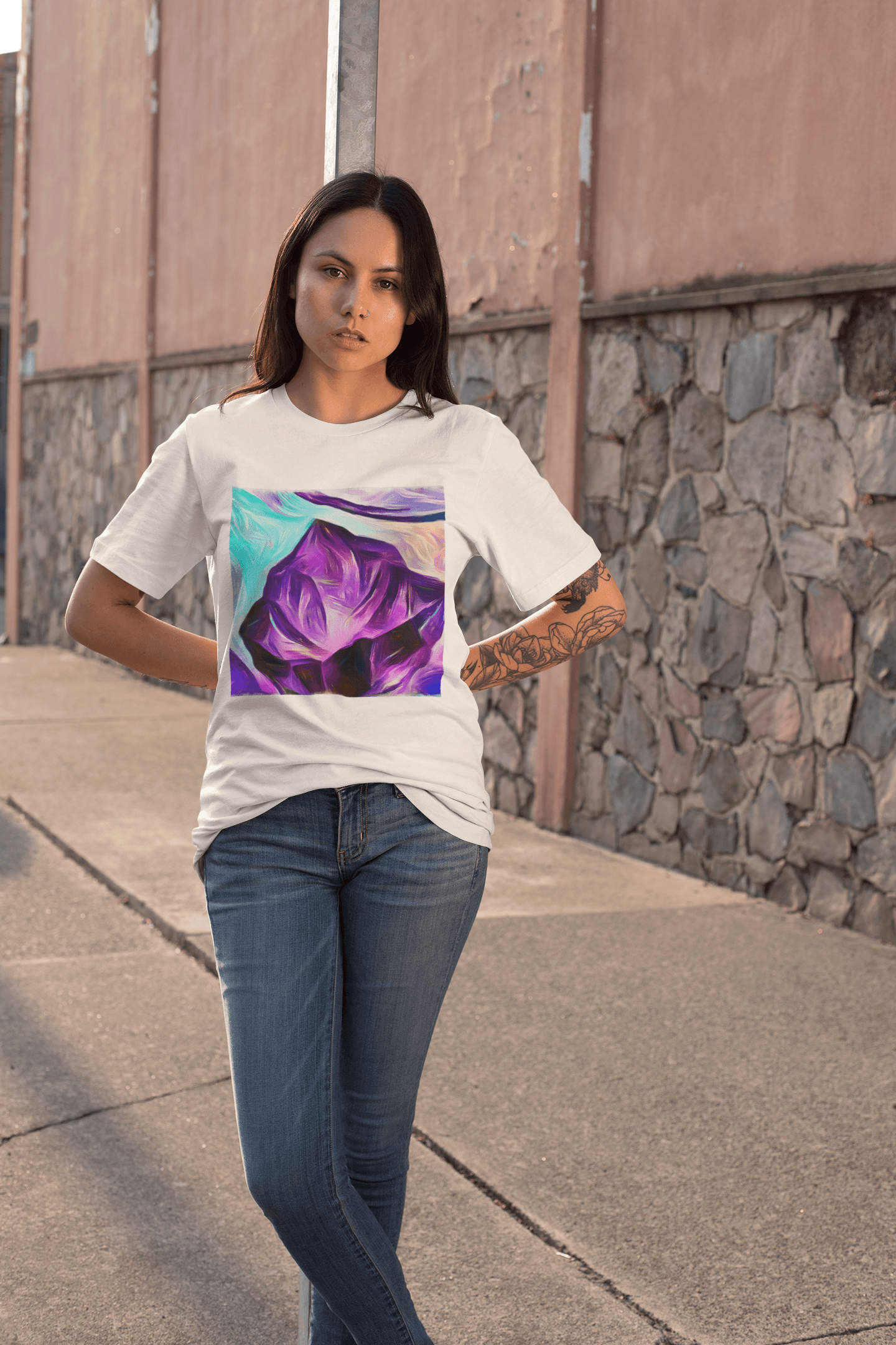 Amethyst Aura Baggy T-Shirt - The Accessorys Official