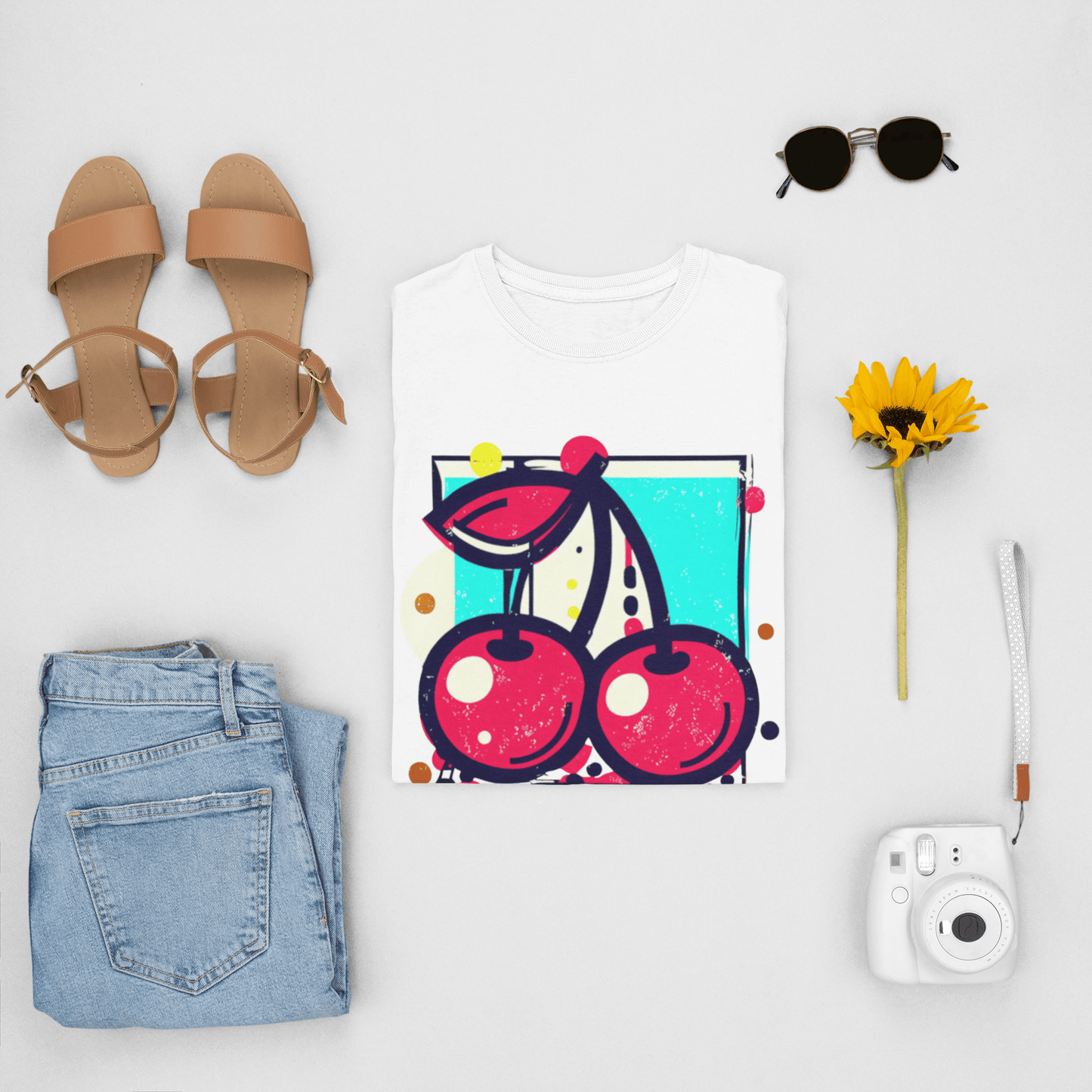 Cherry Chic Baggy T-Shirt - The Accessorys Official