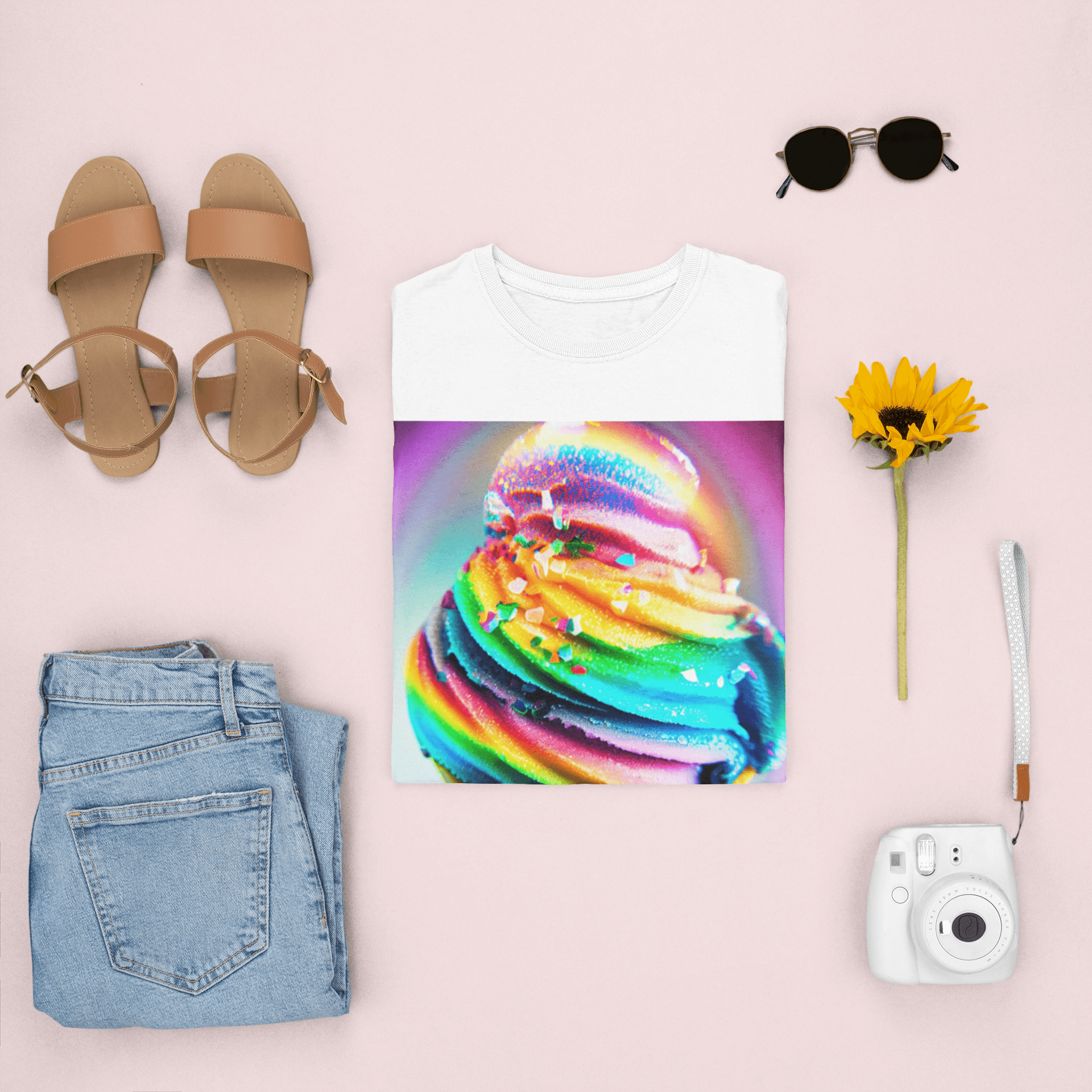 Colourful Confection Baggy T-Shirt - The Accessorys Official