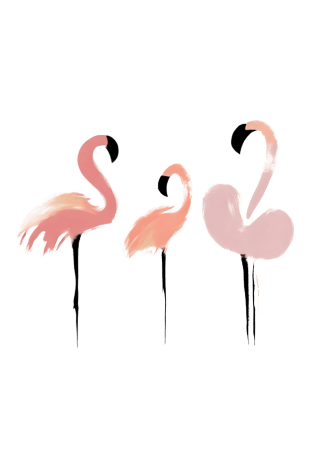 Flamingo Ballet Baggy T-Shirt - The Accessorys Official