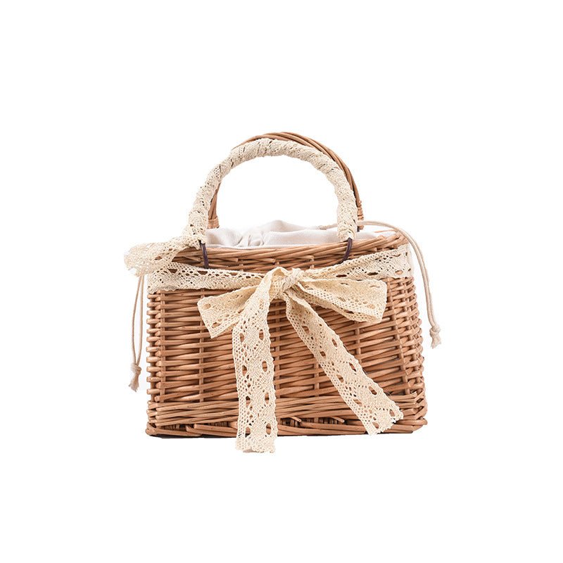 Hand-held straw basket bag - The Accessorys Official
