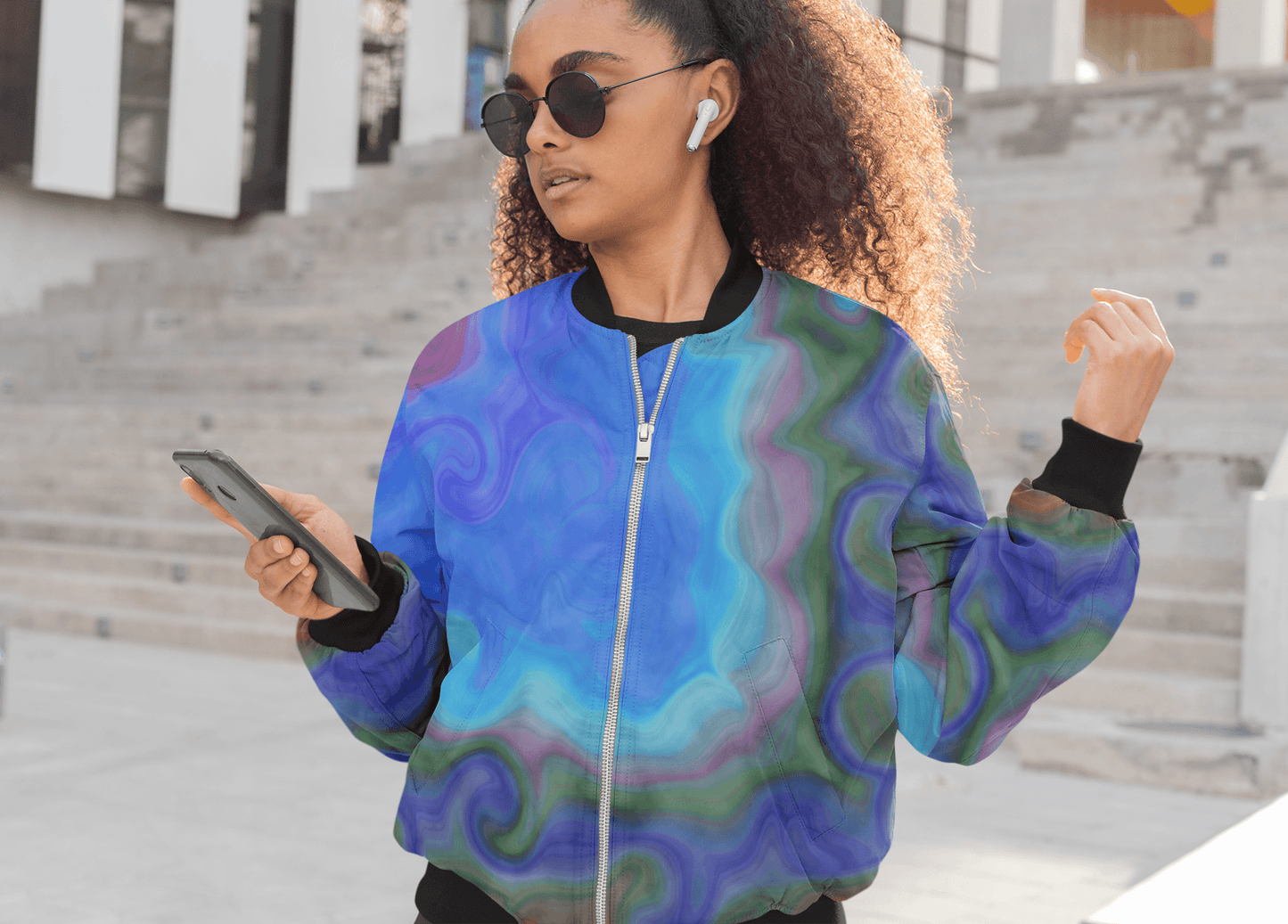 Intergalactic Tie & Dye Bomber Jacket - The Accessorys Official