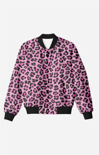 Pink Leopard Bomber Jacket - The Accessorys Official