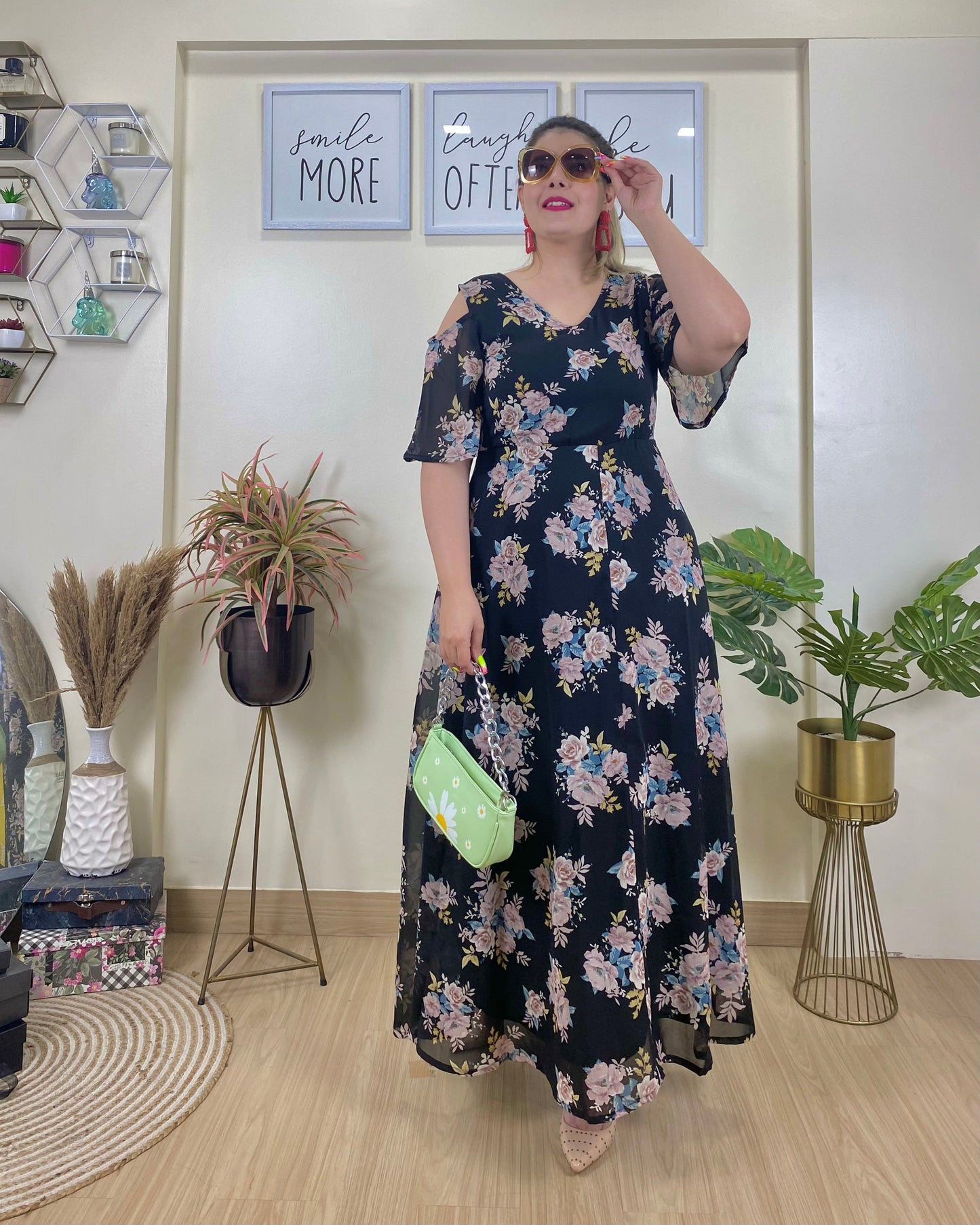 Pre Loved | Floral Long Dress - The Accessorys Official
