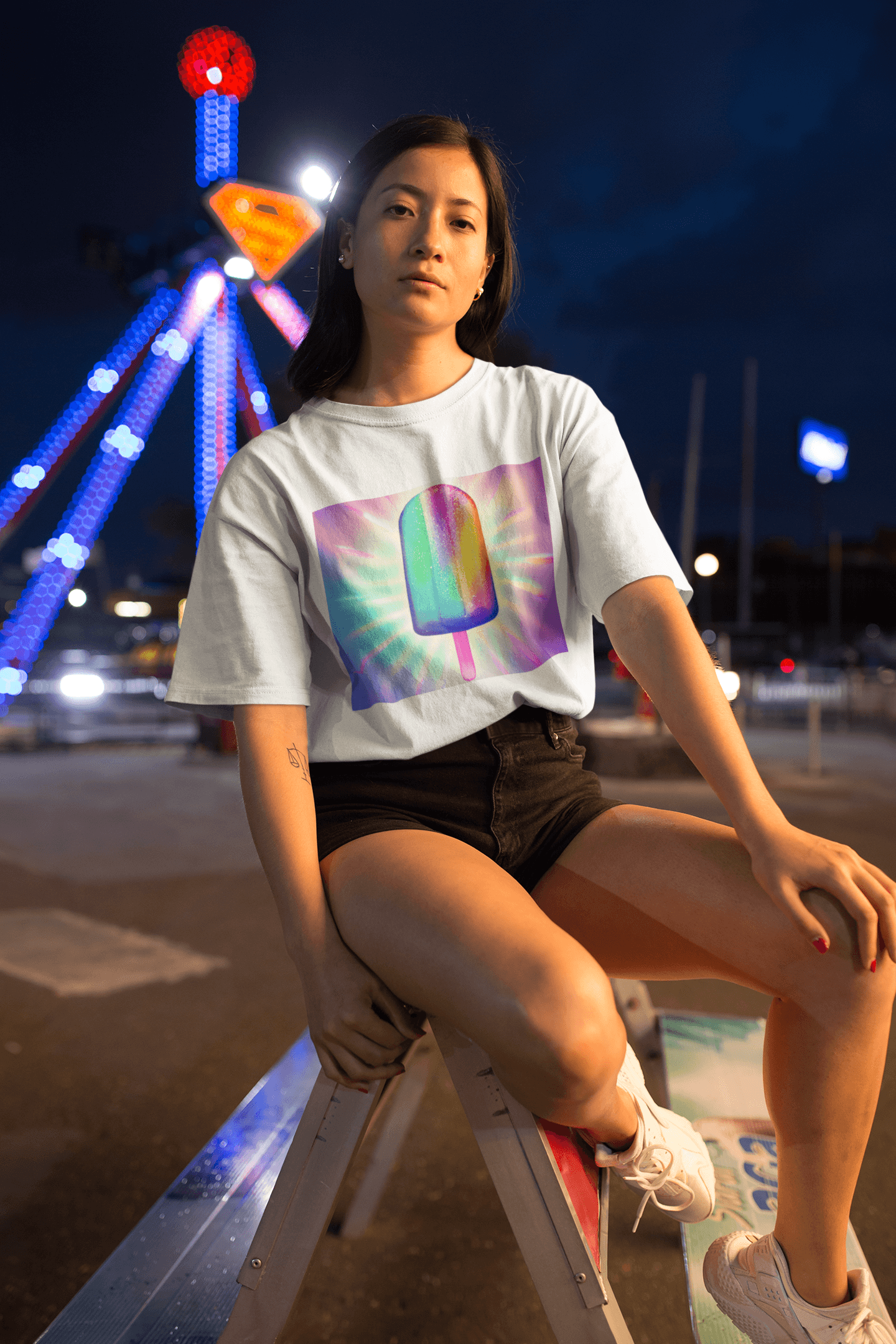 Rainbow Popsicle Baggy T-Shirt - The Accessorys Official