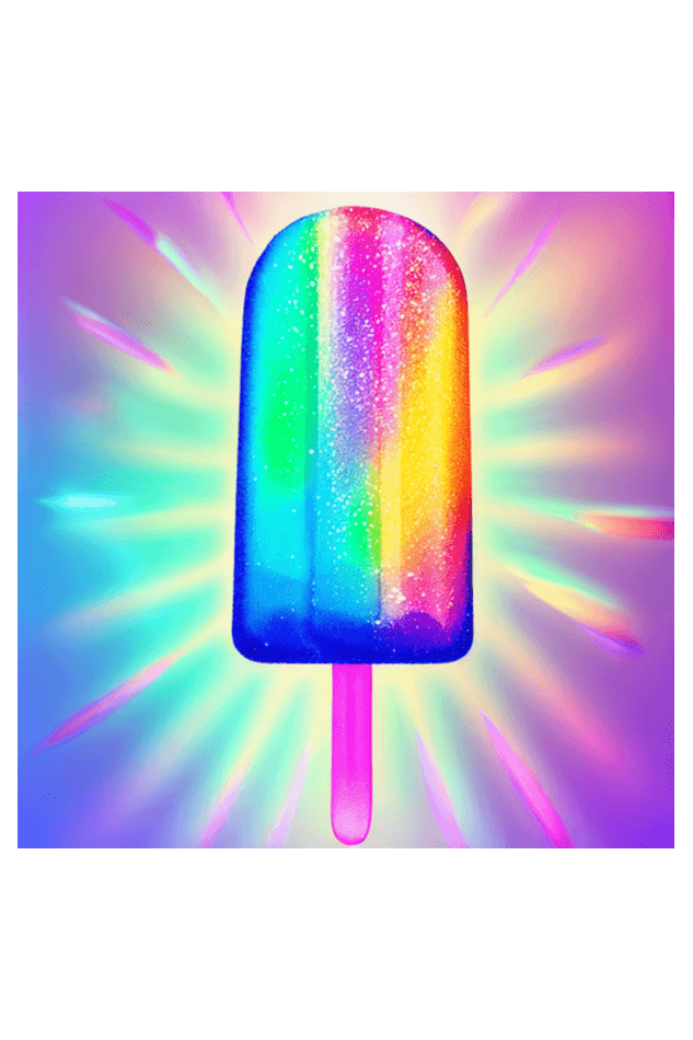 Rainbow Popsicle Baggy T-Shirt - The Accessorys Official