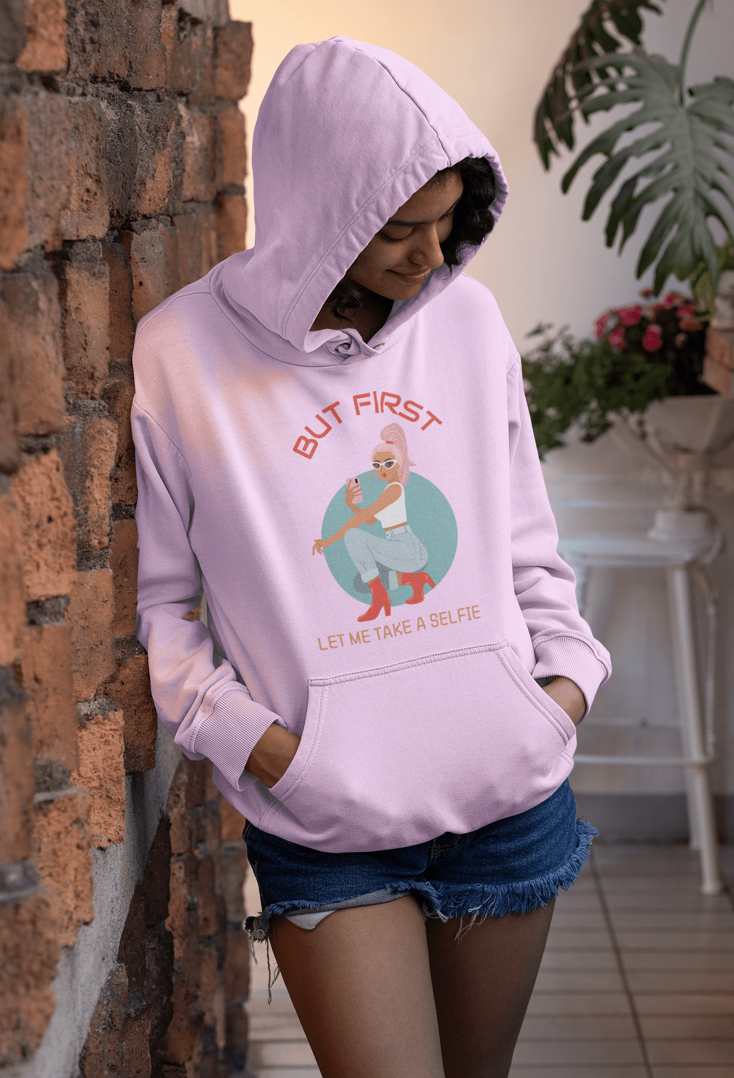 Selfie First Hooded Sweatshirt - The Accessorys Official