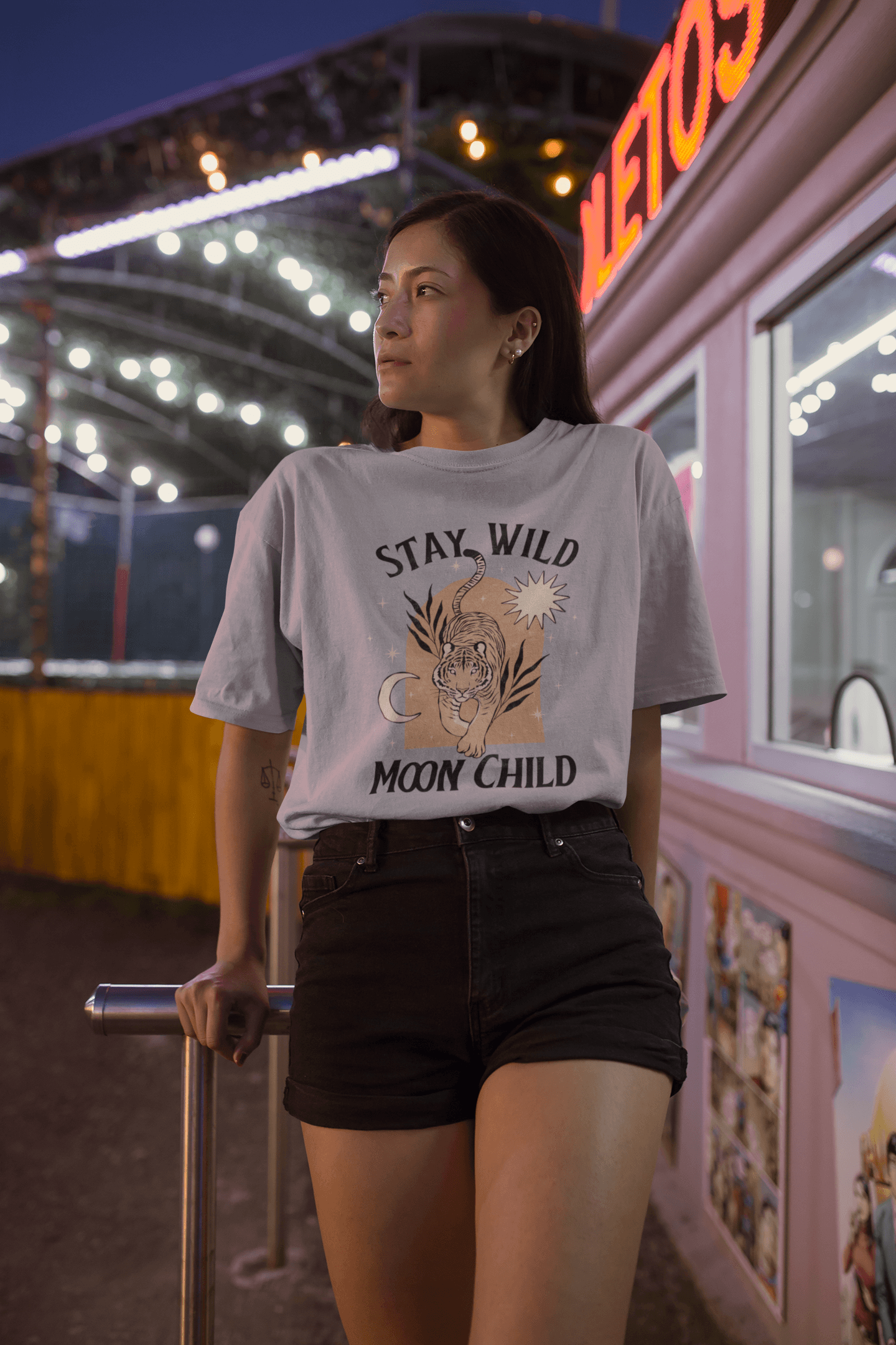 Stay Wild Baggy T-Shirt - The Accessorys Official